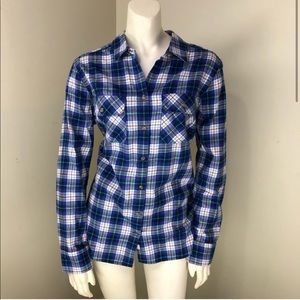 Eddie Bauer Blue Flannel Plaid